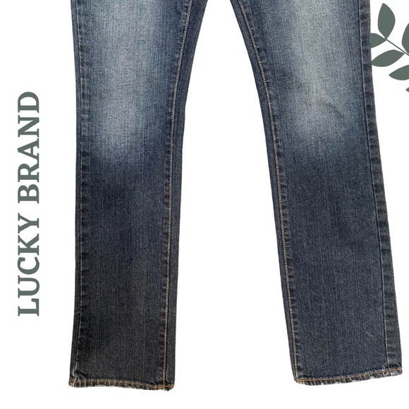 Lucky Brand Classic Mid-Rise Straight Cut Jeans | Blue Denim| Size 28 - Picture 5 of 7